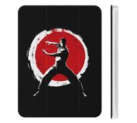 Qigong Wushu Teacher Tai Chi Pose Cute Tablet Case with Pencil Holder Unisex Slim Hard Protective Cover Compatible with iPad Mini 4/5/6