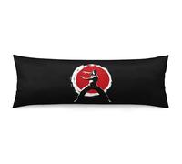 Qigong Wushu Teacher Tai Chi Pose Printed Body Pillow Pillowcase 20 * 54 Inch Soft Long Pillow Cover Case with Zipper Closure