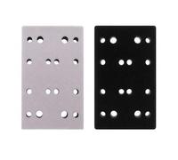QIHAWN 2Pcs 12mm Thick 16-Hole Sponge Interface Pads for Festool Sanders | 2pcs 12mm thick sponge interface pads, 80x133mm 16 holes, for curved surfaces, vibration reduction, fits Festool RTS/RS 400