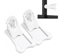 QIHAWN 2Pcs Self-Adhesive Sliding Door Safety Locks for Home Pet Proofing | 2-pack self-adhesive sliding door locks, durable ABS, no-drill, one-step operation, for doors cabinets windows pet proofing.