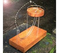 QiHhhh Kinetic Art-Rolling Ball Perpetuum Mobile Machine, Perpetual Motion Running Marble Machine For Table Decoration, Wood Sculpture Office Home Desk