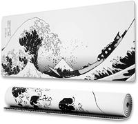 QiHon Gaming Mouse Pad, Ocean Waves Large Mouse Mat XXL 700x400x3mm Extended Mousepad with Non-Slip Rubber for PC Laptop Keyboard Desk Pad
