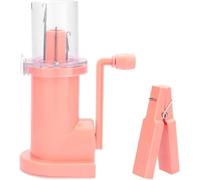 QIHRUIA Hand-Operated Knitting Machine,Easy DIY Yarn Craft Tool for Knit And Weave, Create Unique Bracelets, Scarves,Pink
