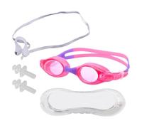 QIHUAN 1 Piece Of Children'S Swimming Goggles, 1 Pair Of Earplugs, 1 Piece Of Nose Clip And 1 Piece Of Swimming Goggles, Adjustable Swimming Goggles, Anti-Fog Swimming Goggles, Swimming Equipment