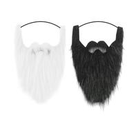 QIHUAN 2 Pieces Of Simulated Beard, Artificial Beard, Role-Playing Props, Performance Props, Costume Costume Accessories