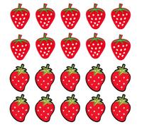 QIHUAN 20 Pieces Of Strawberry Cloth Patch, Embroidery Cloth Patch, Ironing Patch, Decorative Cloth Patch, Suitable For Bags, Shoes, Hats, And Clothes