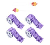 QIHUAN 4 Baking Uniform Strips, 2 Pieces Of Test Needles, Cake Baking Tray Protective Straps, Adjustable Absorbent Strips, Simple And Creative Cloth Strips.