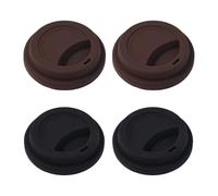QIHUAN 4 Pieces Silicone Cup Lid, Dustproof Cup Lid, Reusable Cup Lid, Durable Cup Lid, Cup Accessories.