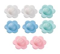 QIHUAN 8 Pieces Of Silicone Floor Drain Cover, Kitchen Sink Filter, Anti-Blocking Floor Drain Cover, Suitable For Bathrooms, Bathrooms, And Balcony.