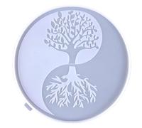 Qihuyi Silicone Mould, Epoxy Resin Moulds, Tree of Life Resin Mould for DIY Artificial Resin, Wall Hanging, Home Decoration, Clay Moulds, Bath Soap, Fudge, Chocolate Cake Topper