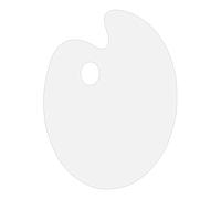 QIIIMSLSS Acrylic Paint Palette Clear Palette Oval-shaped Rectangle-shaped Designs for Kid Artist Watercolor Drawing Wall Art