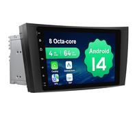 QIIKEN 64G+4G 8Core (2CA75+ 6CA55) Android 14 8 Inch Car Radio with Screen for Mercedes Benz E w211 w219 w209 B200 Viano R350 S320, Double DIN Car Radio with Canbus MirrorLink Navigation SWC ect