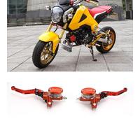 Qiilu 1 Pair Brake Clutch Levers, 22mm Motorcycle Master Cylinder Brake Clutch Lever Handbrake Reservoir Hydraulic Pump
