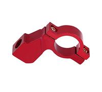 Qiilu 10mm Motorcycle Rearview Mirror Bracket Handlebar Mount Mirror Adapter Holder Clamp 5 Colors(Red)