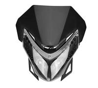 Qiilu 12V Universal Motorcycle Headlight Head Lamp LED Light Street Fighter for Dirt Bike Motor ATV