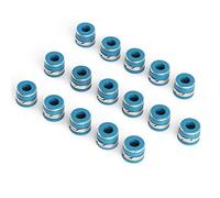 Qiilu 16pcs Valve Stem Oil Seals Set Fluororubber Excellent Sealing Parts Fit for GM SBC V8 Engine Valve Seals 350 for sbc viton s