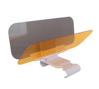 Qiilu 2 in 1 Car Transparent Anti-glare Glass Car Sun Visor Extender for Day & Night Driving P2n394