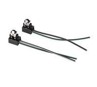 Qiilu 2 pcs Headlight Socket Harness Headlight Lamp Bulb Socket Wiring Harness Connector Plug Adapter Line for H1 Bulb