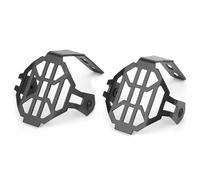 Qiilu 2 pcs Motorcycle Fog Light Guard, Motorcycle Foglight Protector Cover Fog Lamp Guard Refitting Fit for R1200GS ADV F800(Black)