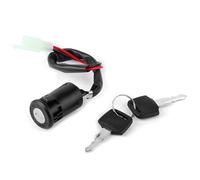 Qiilu 2-Wire Ignition Switch Universal Electromobile Ignition Switch Key 2 Wire Moto Accessories Fit for Scooter ATV Motorcycle Ignition Switch with 2 Matching Keys