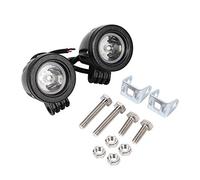 Qiilu 2pcs 10W LED High Power Work Light, Off Road Driving Fog Lamp Spot Motorcycle