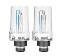 Qiilu 2PCS Headlight Bulb Xenon D2S 8000K 12V 35W Headlight Headlamp IP68 Xenon Bulb