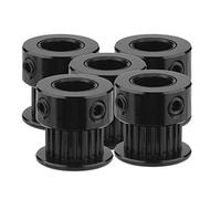 Qiilu 3D Printer GT2 Timing Belt Pulley 5pcs 5/8mm Width 20 Teeth 2GT Aluminum Synchronous Wheel Timing Belt Pulley Gear for 3D Printer Belt 5pcs 5/8mm Width 20 Teeth 2GT Aluminum S