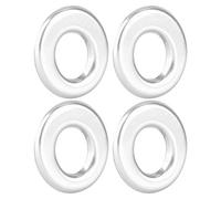 Qiilu 4pcs Door Lift Bolt Lock Pin Trim Door Lock Pin Knobs Pull Rod Bolt Trim Cover Decals Fit for GLA/GLC New C-Class E-Class (Silver)