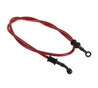 Qiilu 50cm - 120cm Motorcycle Oil Hose,Braided Steel Brake Clutch Line Pipe Colorful(1200mm-Red).-for Braided Brake Hose Freno+for Honda+cn+250