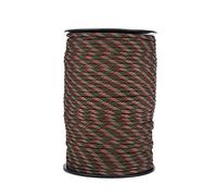 Qiilu 550 Reflective Paracord Parachute Cord Lanyard 9 Strand Core 100m (Jungle Camo).-for paracord