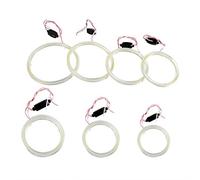 Qiilu Angel Eyes Halo Rings, 1 pair Auto Halo Rings Angel Eye COB Chips Headlight DRL LED For Motorcycle Car(60mm)