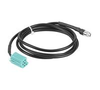 Qiilu Audio Input Adapter Cable, AUX Input Adapter Cable 3.5mm Jack Audio Cord Fit for Clio Megane Espace Twingo Car Audio Video Installation Products Truck Interior Parts