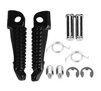 Qiilu Black Motorcycle Foot Pegs Pegs Foot Pegs Front Foot Pegs for Motorcycle 1 Pair for ZX-6R ZX-7R ZX-9R ZX-10R ZX-12R Z1000
