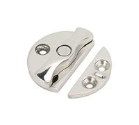 Qiilu Boat Door Catch Latch Round 45mm 180° Rotation 316 Stainless Steel Universal for Marines Yachts