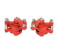 Qiilu Brake Caliper Disc 2PCS Brake Caliper Front and Rear Replacement Motorcycle Brake Caliper Rear Brake Caliper for 47cc 49cc 2stroke Pocket Bike Mini Dirt Bike