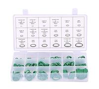 Qiilu Car Air Conditioning Compressor O-Ring, Car Air Conditioning Compressor A/C O-Ring Kit 270pcs Assorted Seal Gasket Set Rubber Washer Seals(Green)