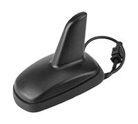 Qiilu Car Antenna Shark Fin Roof Top Universal for A4 A6 Antenna Decorative Black