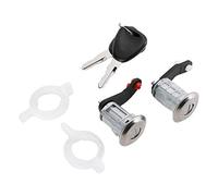 Qiilu Car Door Lock Barrel Set, 7701470944 7701470945 Security Left Right Door Lock Barrel Cylinder with 2 Keys Fit for Master 1998-2016 Popular