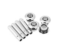 Qiilu Car Door Lock Pins Cover, Aluminium Alloy Car Door Lock Knob Decoration Fit for Malibu Electroplating