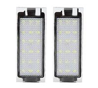 Qiilu Car License Plate LED Light 2pcs Rear License Plate LED Light Lamp for/Twingo/Clio/Megane/Lagane
