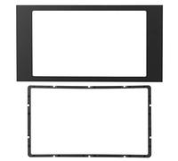 Qiilu Car Stereo Frame,2Din 7in Car DVD Panel Trim Radio Stereo Navigation Fascias Frame Adaptor Double DIN Cover Install Kit Player Black for Fusion/Transit/Fiesta