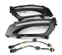 Qiilu Daytime Running Light, 2Pcs LED Daytime Running Lights 6000-6700K Fit for K5 Optima 2011-2013