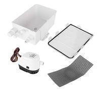 Qiilu DC 12V/24V Shower Sump Pump, 750GPH Marine Boat Yacht Shower Sump Pump Automatic Switch Bilge Drain Box Multi Inlet G750-01(24V)