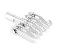 Qiilu Dent Puller, Metal Dent Puller Adjustable 6 Fingers Hook Pulling Claw Dent Pulling Hook Car Body Repair Tool Auto Dent Removal