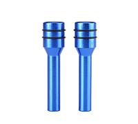 Qiilu Door Lock Pin Cover, 2Pcs Aluminum Alloy Universal Car Truck Interior Door Lock Knob Pull Pin Covers
