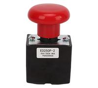Qiilu Emergency Stop Switch 96V 250A Push Button Switch for Most Forklifts