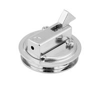 Qiilu Flush Pull Hatch,Stainless Steel Flush Pull Hatch Latch Slam Latch for RV Marine Boat RV