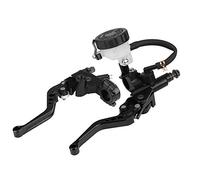 Qiilu Handlebar Motorcycle 22mm, Clutch Levers Brake Master Cylinder Universal 7/8" Motorcycle