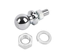 Qiilu Hitch Ball, Tow Hitch 1-7/8in Diameter Chrome Hex Nut Trailer Hitch Ball Replacement for ATV UTV Lawn Tractor 5/8x1-3/4in Shank 2000 LBS Tow Bar Trailer Couplings
