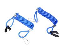 Qiilu Kill Switch Safety Tether,2Pcs Emergency Engine Stop Switch Key Lanyard for Outboard Engine Motor.